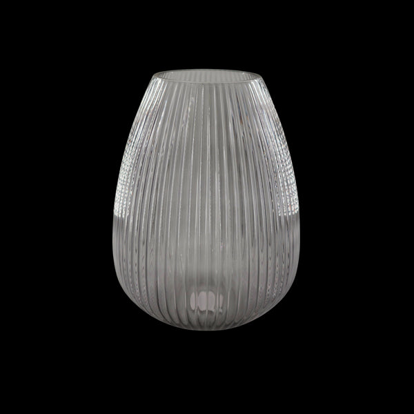 Radiant, Vase, dia22xH29,5cm, Grey
